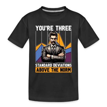 Statisticien Vous êtes trois analystes de données standard - T-shirt bio Premium Enfant - noir - Devant