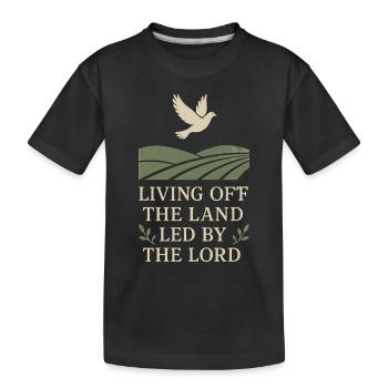 Chrétien Homesteader Foi Agriculture Vie lugubre - T-shirt bio Premium Enfant - noir - Devant