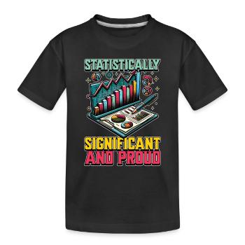 Statistician Statistically Significant Accountant - Kids' Premium Organic T-Shirt - black - Front