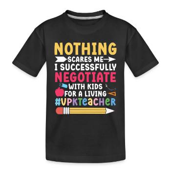 Nichts Angst, Mit Mir Verhandelte Ich Erfolgreich - Kinder Premium Bio T-Shirt - Schwarz - Vorne