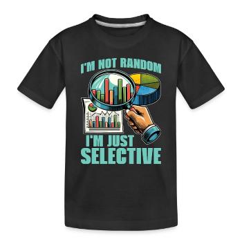 Statisticien Je ne suis pas au hasard Je suis mathématicien - T-shirt bio Premium Enfant - noir - Devant