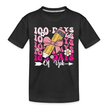 100 jours Vpk - T-shirt bio Premium Enfant - noir - Devant