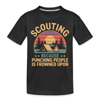 Scout Guide Scout Camping - T-shirt bio Premium Enfant - noir - Devant