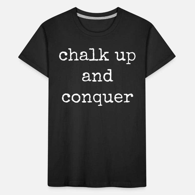 Boulderer Chalk Up et Conquer Bloc T-shirt bio Premium Enfant