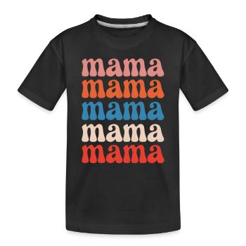 Liebe Mama zum Muttertag - Kinder Premium Bio T-Shirt - Schwarz - Vorne