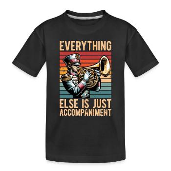 Cor français Tout le reste n’est qu’une fanfare - T-shirt bio Premium Enfant - noir - Devant