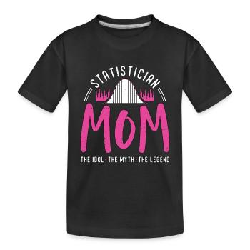 Statisticienne Maman L’idole Le mythe Data Scientist - T-shirt bio Premium Enfant - noir - Devant