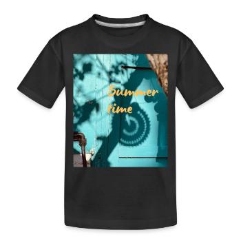 Été - T-shirt bio Premium Enfant - noir - Devant
