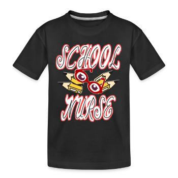 Infirmière de l’hôpital scolaire - T-shirt bio Premium Enfant - noir - Devant