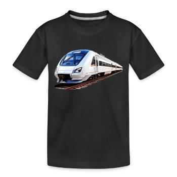 ZUG TRAIN - Kinder Premium Bio T-Shirt - Schwarz - Vorne