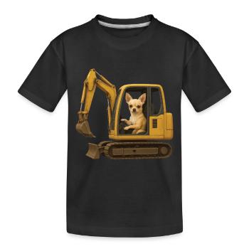 Chihuahua - Kinder Premium Bio T-Shirt - Schwarz - Vorne