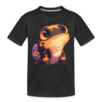 Salamanders Salamander - Kids' Premium Organic T-Shirt - black - Front