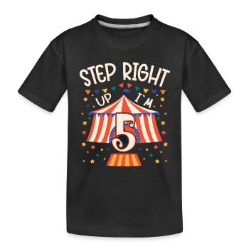 Circus Birthday Party - 5th Birthday Boy 5 Years - Kinder Premium Bio T-Shirt - Schwarz - Vorne