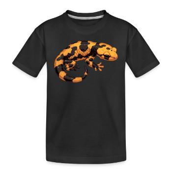 Salamanders Salamander - Kids' Premium Organic T-Shirt - black - Front