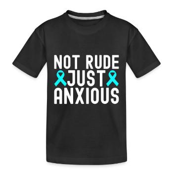 Trouble anxieux Trouble anxieux - T-shirt bio Premium Enfant - noir - Devant
