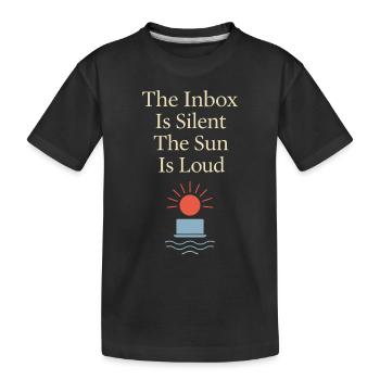 Aus Dem Ferienmodus Aus Dem Büro Queen Vacation - Kinder Premium Bio T-Shirt - Schwarz - Vorne