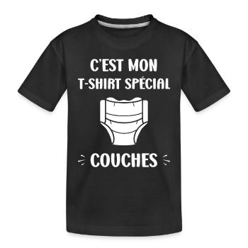Couches - T-shirt bio Premium Enfant - noir - Devant