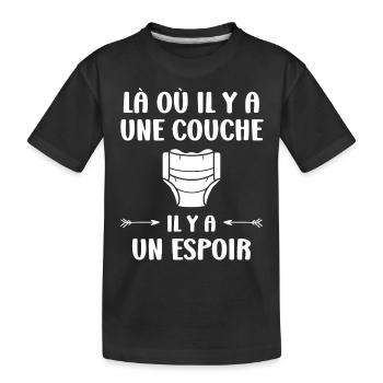 Couches - T-shirt bio Premium Enfant - noir - Devant