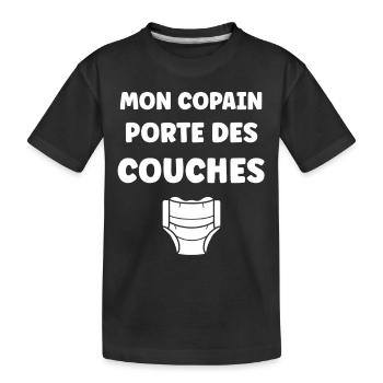 Couches - T-shirt bio Premium Enfant - noir - Devant
