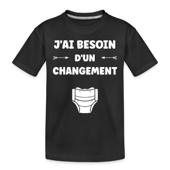 Couches - T-shirt bio Premium Enfant - noir - Devant
