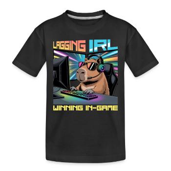 Capybara PC Gamer Gaming - T-shirt bio Premium Enfant - noir - Devant