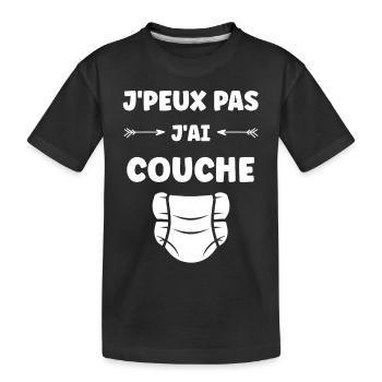 Couches - T-shirt bio Premium Enfant - noir - Devant
