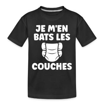 Couches - T-shirt bio Premium Enfant - noir - Devant