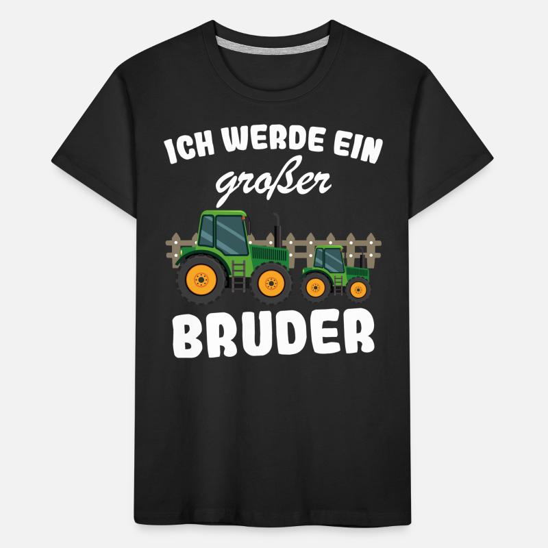 Nachwuchs Verkünden | Ich Werde Großer Bruder 2026 Kinder Premium Bio T-Shirt