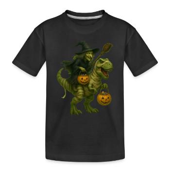 T-Rex - Kinder Premium Bio T-Shirt - Schwarz - Vorne