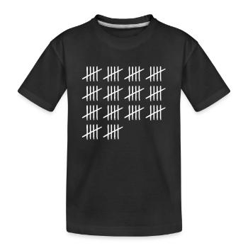 Zählmarken 70 Jahre 70. Geburtstag - Kinder Premium Bio T-Shirt - Schwarz - Vorne