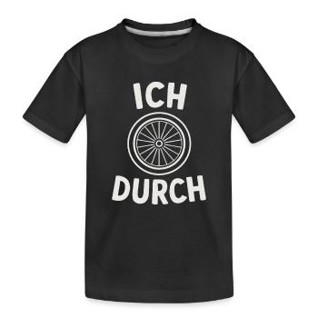 Je deviens fou – vélo - T-shirt bio Premium Enfant - noir - Devant