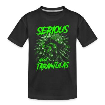 Serious About Tarantulas Pet Spider Owner - Kids' Premium Organic T-Shirt - black - Front