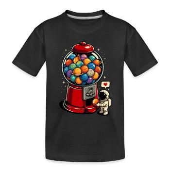 Gumball Galaxy - Kids' Premium Organic T-Shirt - black - Front