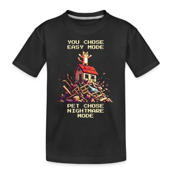 Niveau de l’abri : Cauchemar | Médiation - T-shirt bio Premium Enfant - noir - Devant