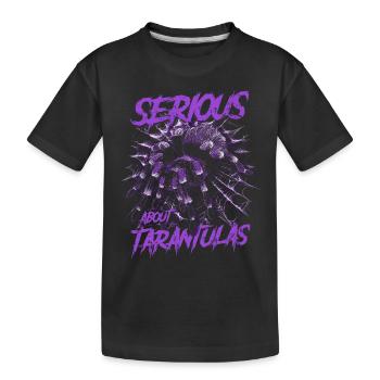 Serious About Tarantulas Pet Spider Owner - Kids' Premium Organic T-Shirt - black - Front