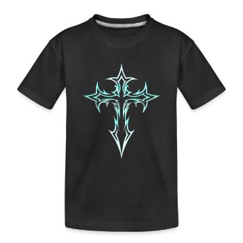 Croix gothique Y2K Emo Cross Esthétique gothique - T-shirt bio Premium Enfant - noir - Devant