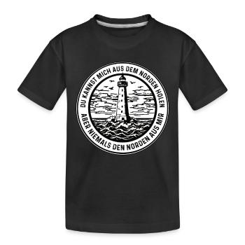 Du Kannst Mich Aus Dem Norden Holen - Kinder Premium Bio T-Shirt - Schwarz - Vorne