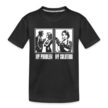 Tatoueur Mon problème Mon pictogramme Maman Papa - T-shirt bio Premium Enfant - noir - Devant