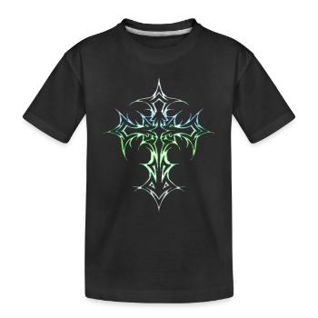Croix gothique Y2K Emo Croix Gothique Esthétique Tribal - T-shirt bio Premium Enfant - noir - Devant