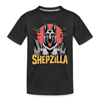 SHEPZILLA – L’empereur de la patte - T-shirt bio Premium Enfant - noir - Devant
