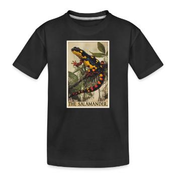 Salamanders Salamander - Kids' Premium Organic T-Shirt - black - Front