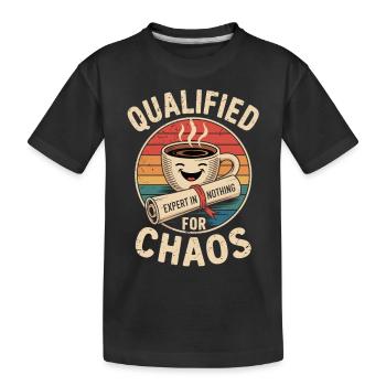 Expert du chaos absolu - T-shirt bio Premium Enfant - noir - Devant