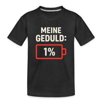 Patience 1 Percent - Chemise drôle de batterie - T-shirt bio Premium Enfant - noir - Devant