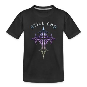Toujours gothique ! Esthétique gothique Croix Y2K - T-shirt bio Premium Enfant - noir - Devant