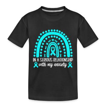Trouble anxieux Trouble anxieux - T-shirt bio Premium Enfant - noir - Devant