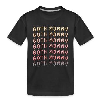 Maman gothique ! Esthétique gothique Croix Y2K - T-shirt bio Premium Enfant - noir - Devant