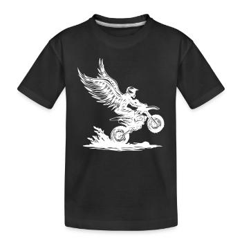 Aventure de soaring Wing Dirt Bike Rider - T-shirt bio Premium Enfant - noir - Devant