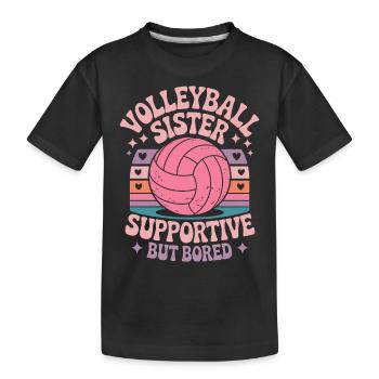 volley-ball dire drôle de cadeau de volley-ball - T-shirt bio Premium Enfant - noir - Devant