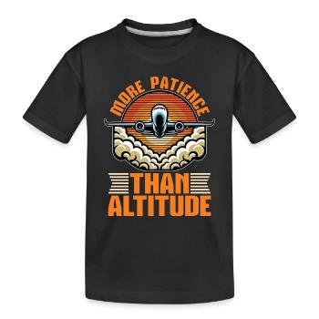 Flight Instructor More Patience Aviation Teacher - Kinder Premium Bio T-Shirt - Schwarz - Vorne