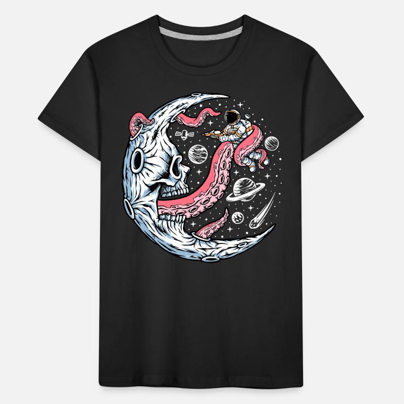Space Battle with Alien Tentacles Kinder Premium Bio T-Shirt
